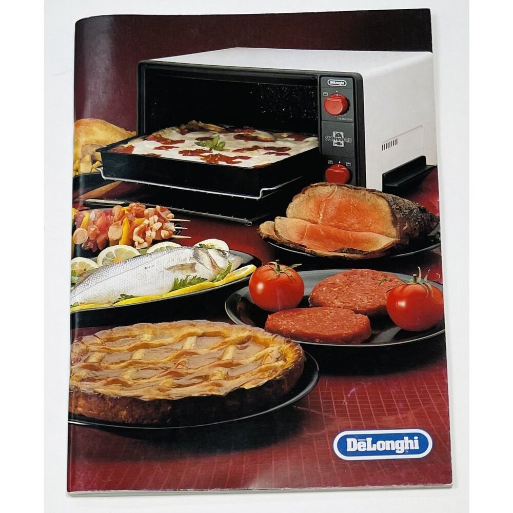 DELONGHI The Pleasure of the Table RECIPE BOOKLET Cookbook 4 Languages 1993 EUC